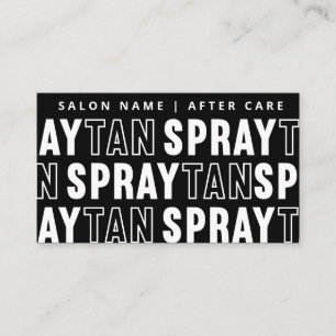 Modern Editable Sunless Spray Tan Aftercare Card