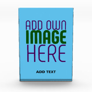 MODERN EDITABLE SWAG SKY BLUE IMAGE TEXT TEMPLATE PHOTO BLOCK