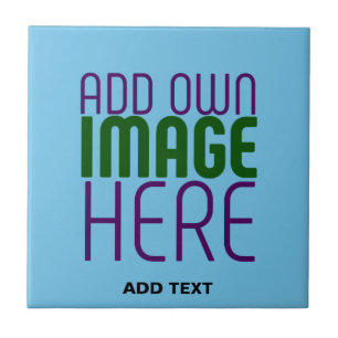 MODERN EDITABLE SWAG SKY BLUE IMAGE TEXT TEMPLATE TILE