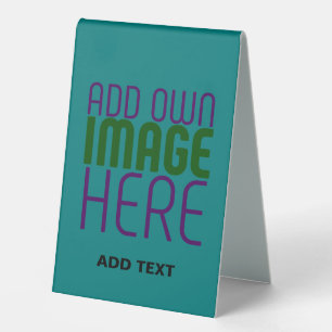 MODERN EDITABLE TEAL GREEN IMAGE TEXT TEMPLATE