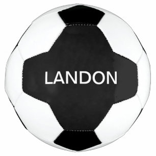 Modern Editable Text Black & White Football