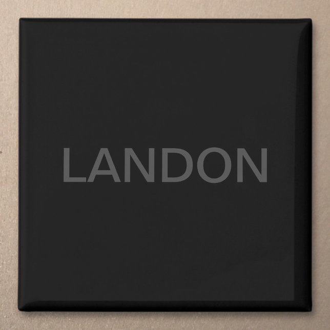 Modern Editable Text | Dark Grey & Black Magnet (Creator Uploaded)