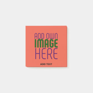 MODERN EDITABLE TOMATO RED IMAGE TEXT TEMPLATE POST-IT NOTES