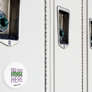 MODERN EDITABLE WHITE IMAGE TEXT TEMPLATE LOCKER MAGNET