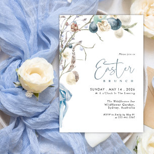 Modern Egg Hunt Easter Brunch  Invitation