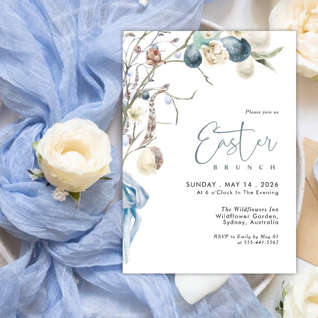 Modern Egg Hunt Easter Brunch  Invitation (Creator Uploaded)
