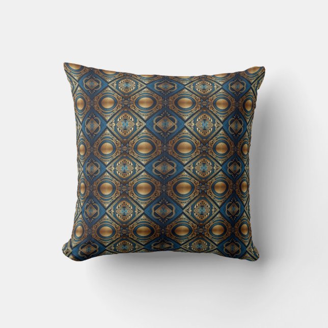 Modern Egyptian, Islamic, Arabic & African design Cushion (Front)