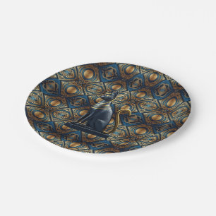 Modern Egyptian, Islamic, Arabic & African design Paper Plate