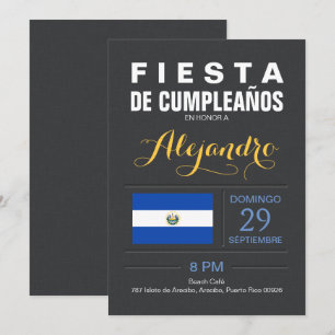 Modern: El Salvador Party Invitation