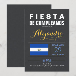 Modern: El Salvador Party Invitation