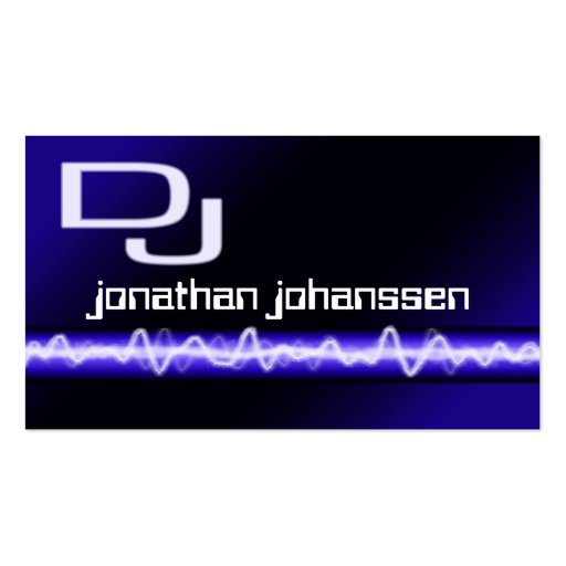 Beautiful 90 Professional Dj Visiting Card