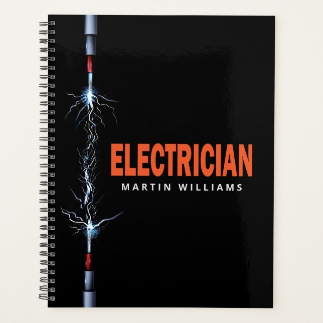 Modern Electric Wire Electrician Appointment Planner (Front)