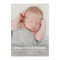 Modern Elegance Baby Boy White Overlay Photo Birth