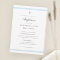 Modern Elegance Boys Baptism Invitation