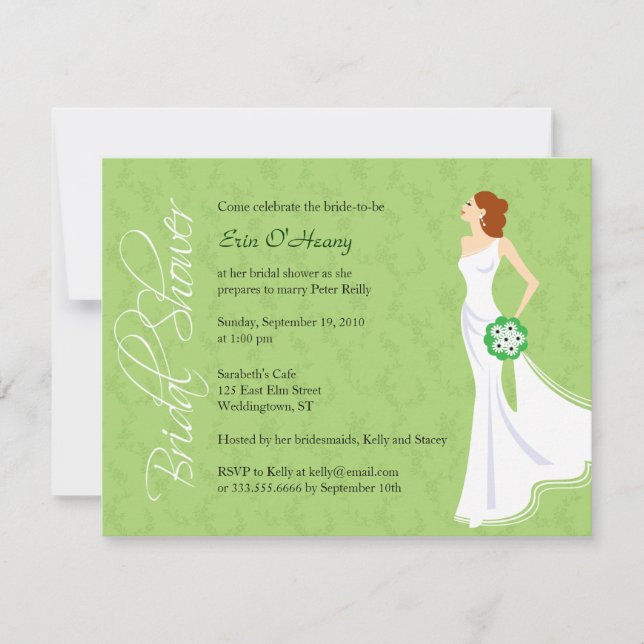 Modern Elegance Bridal Shower Invitation (Front)