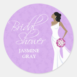 Modern Elegance Bridal Shower Sticker