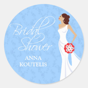 Modern Elegance Bridal Shower Sticker