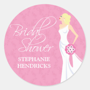 Modern Elegance Bridal Shower Sticker