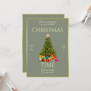 Modern Elegance Christmas Party Invitation