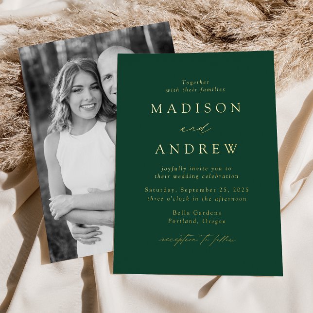 Modern Elegance Green and Gold Photo Wedding (Creator Uploaded)
