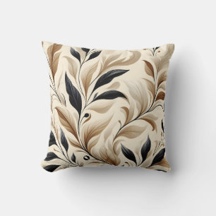 Modern Elegance Natural Leaf Pattern Home Accent Cushion