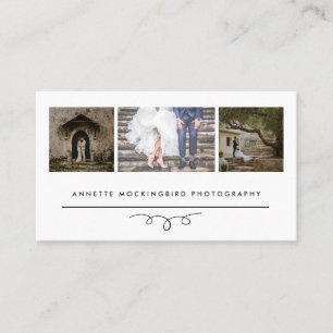 Modern Elegance Photography Three Photos Business Card