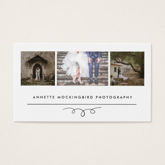 Modern Elegance | Photography Three Photos Business Card