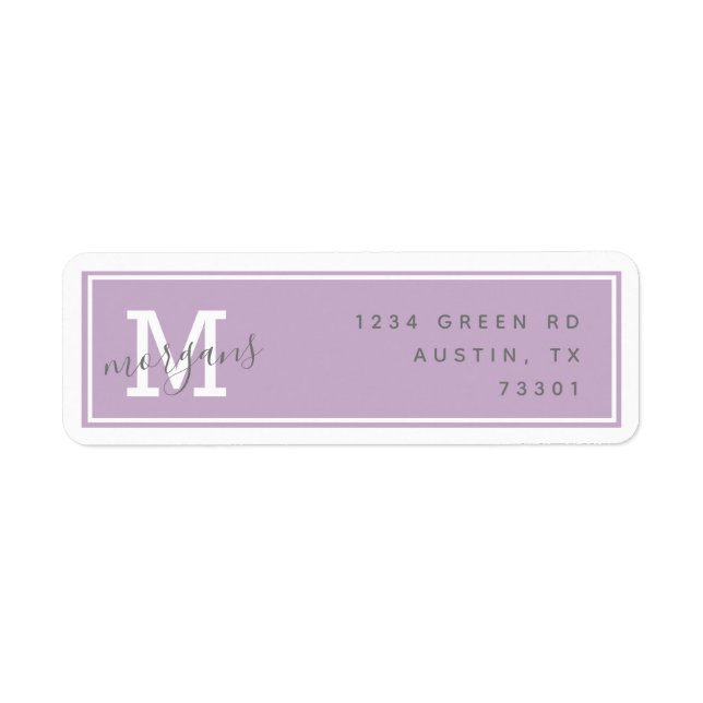 Modern Elegance | Return Address Label (Front)