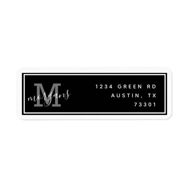 Modern Elegance | Return Address Label (Front)