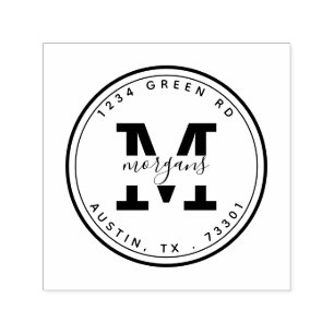 Modern Elegance Self Inking Rubber Stamp