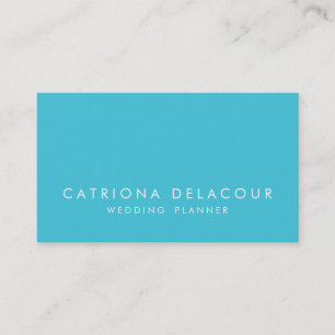 Modern Elegance Turquoise Business Card