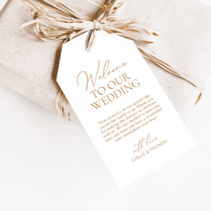 Modern Elegance Welcome Wddding Gift Tags