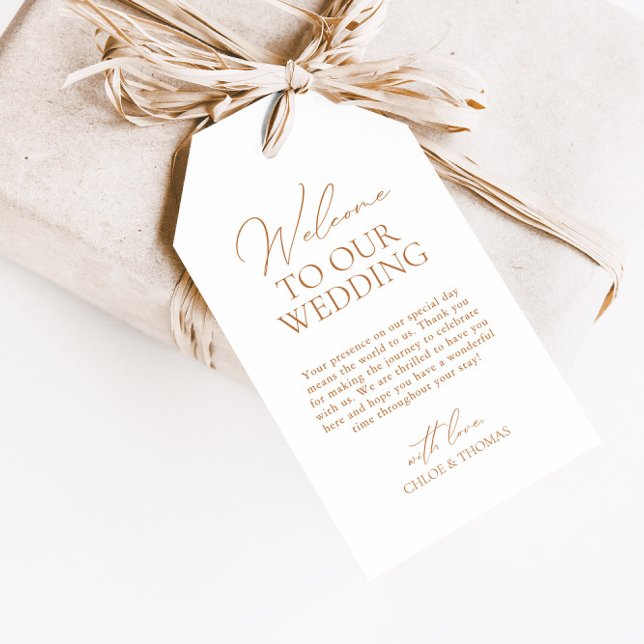 Modern Elegance Welcome Wddding Gift Tags (Creator Uploaded)