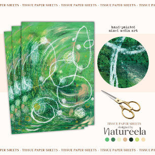 Modern Elegant Abstract Pattern Tissue Paper