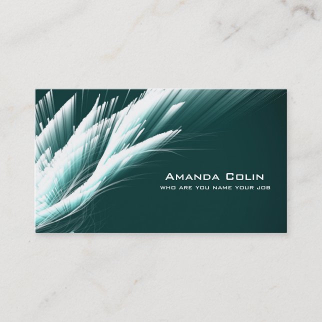 Modern Elegant Abstract Sleek Business Business Card (Front)