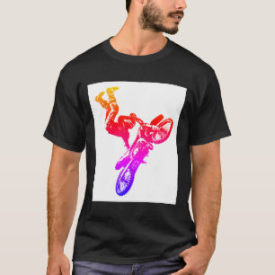 Modern Elegant Acrobatics Biker Pop Art Template T-Shirt