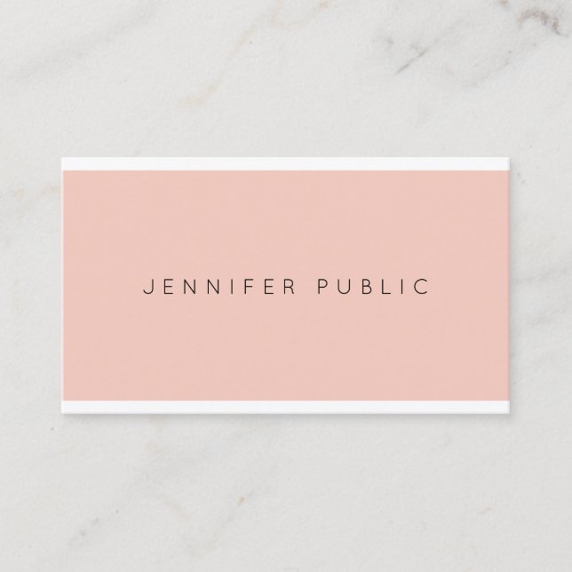 Modern Elegant Aesthetic Design Professional Sleek Business Card (Front)
