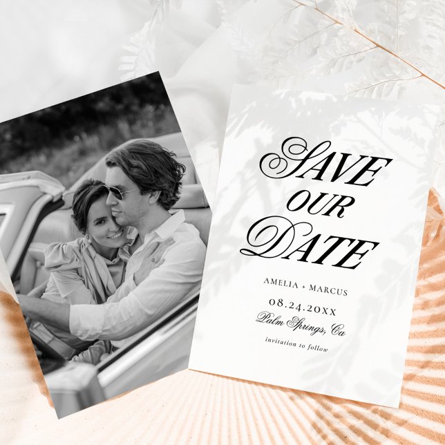 Modern Elegant and Bold Save our Date Invitation (Creator Uploaded)