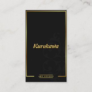 Modern Elegant and Luxurious Gold Business Card