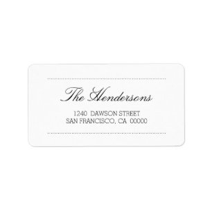 Modern Elegant and Minimalist Label
