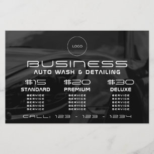 Modern elegant automotive flyer