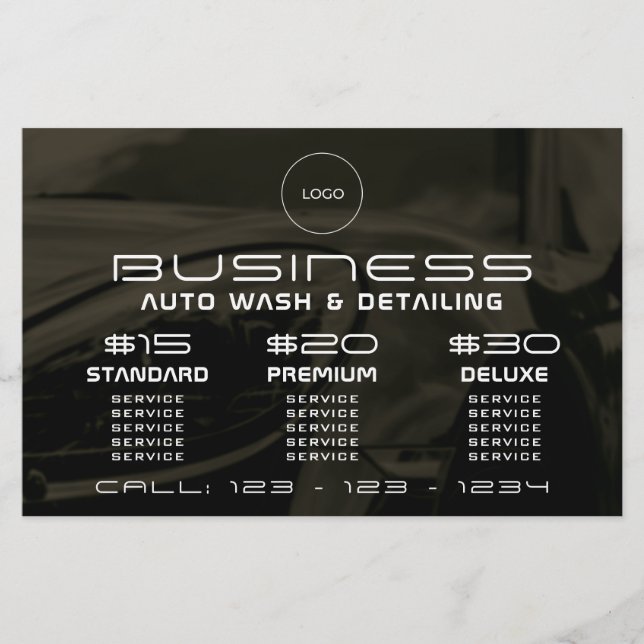 Modern elegant automotive  flyer (Front)