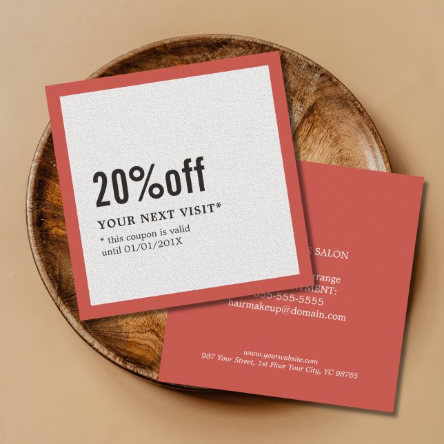 Modern Elegant Beauty Salon Coupon (Creator Uploaded)