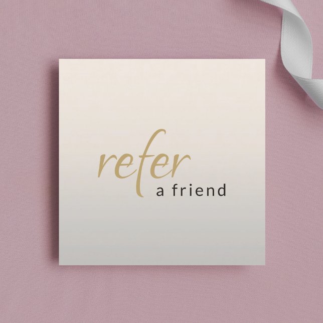 Modern Elegant Beauty Salon Referral Card (Creator Uploaded)
