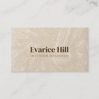 Modern Elegant Beige Shimmery Pearl Business Card