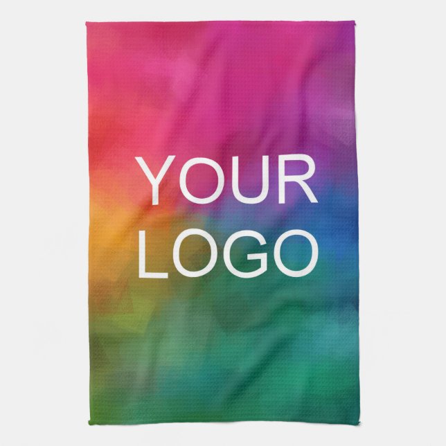 Modern Elegant Best Business Company Logo Template Tea Towel (Vertical)