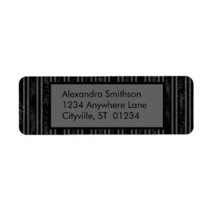 Modern Elegant Black and Grey Striped 