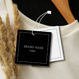 Modern Elegant Black and White Price Tag