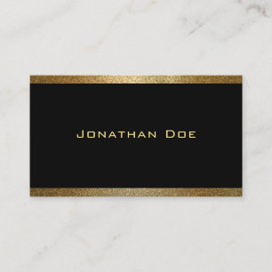 Modern Elegant Black Gold Graphic Design Template Business Card