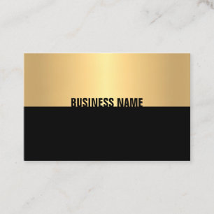 Modern Elegant Black Gold Template Professional Business Card